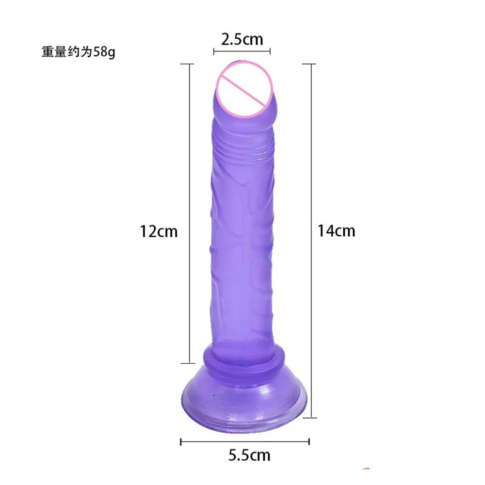 Strap-On Leather Harness with Realistic Dildo
