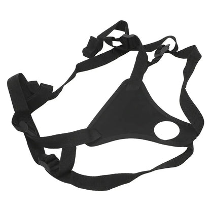 Strap-On Leather Harness with Realistic Dildo