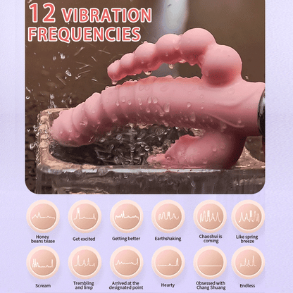 3-in-1 Rabbit Vibrator – USB Rechargeable & Waterproof