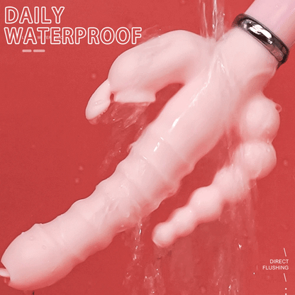 3-in-1 Rabbit Vibrator – USB Rechargeable & Waterproof
